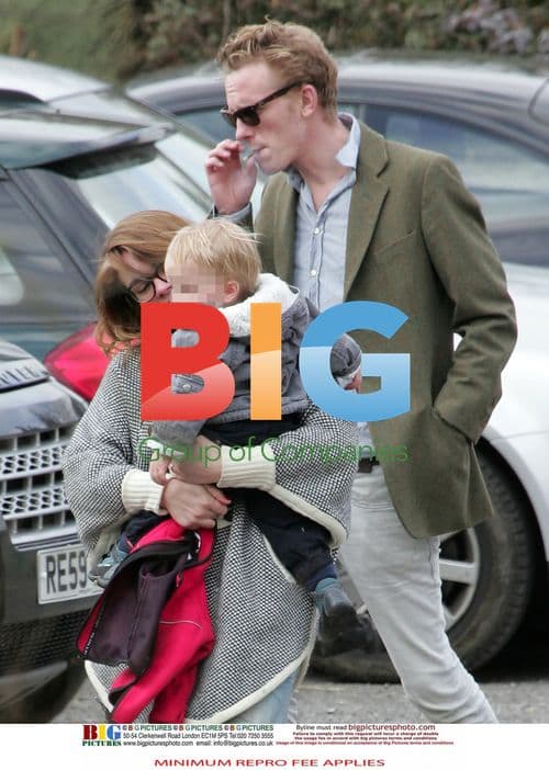Billie Piper and Laurence Fox with dog