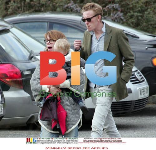 Billie Piper and Laurence Fox with Dog