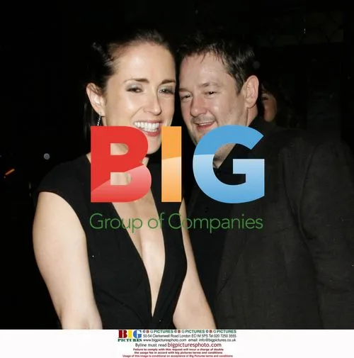 Jonny Vegas and wife leaving film awards