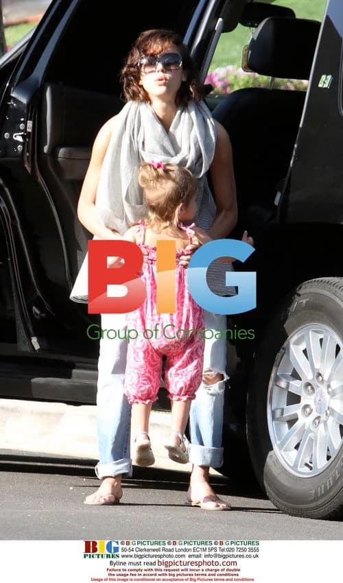 Jessica Alba with Family in LA