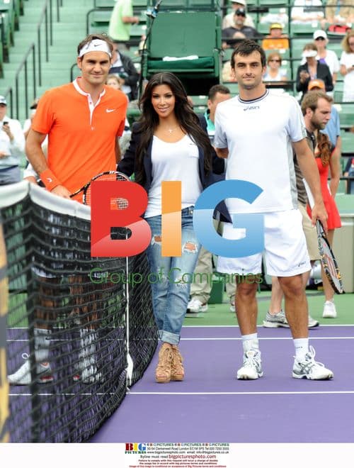 Kim Kardashian and Tennis Players at Sony Open