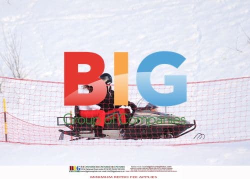 Prince William and Kate Middleton on Snowmobile