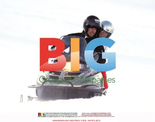 Prince William and Kate Middleton on Snowmobile