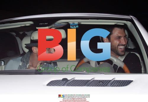 Tony Dovolani and Maksim Chmerkovskiy at Industry Nightclub