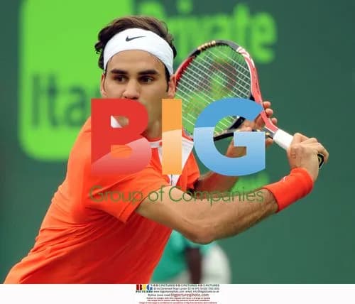 Roger Federer vs Florent Serra at 2010 Sony Ericsson Open