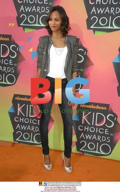 Zoe Saldana at Nickelodeon's 23rd Annual Kids' Choice Awards
