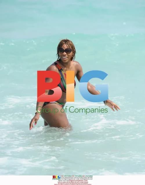 Serena Williams Hits the Miami Beach