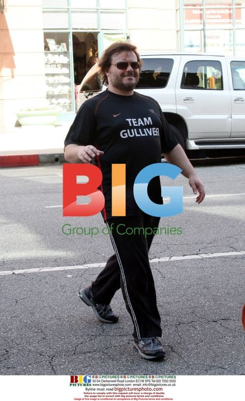 Jack Black Leaving Medical Building