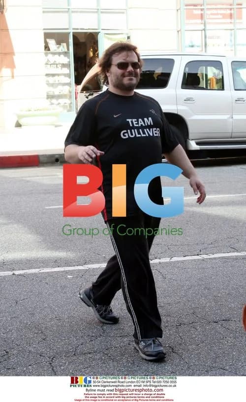 Jack Black Leaving Medical Building