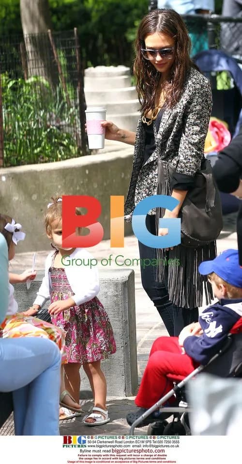 Jessica Alba and husband Cash Warren in New York