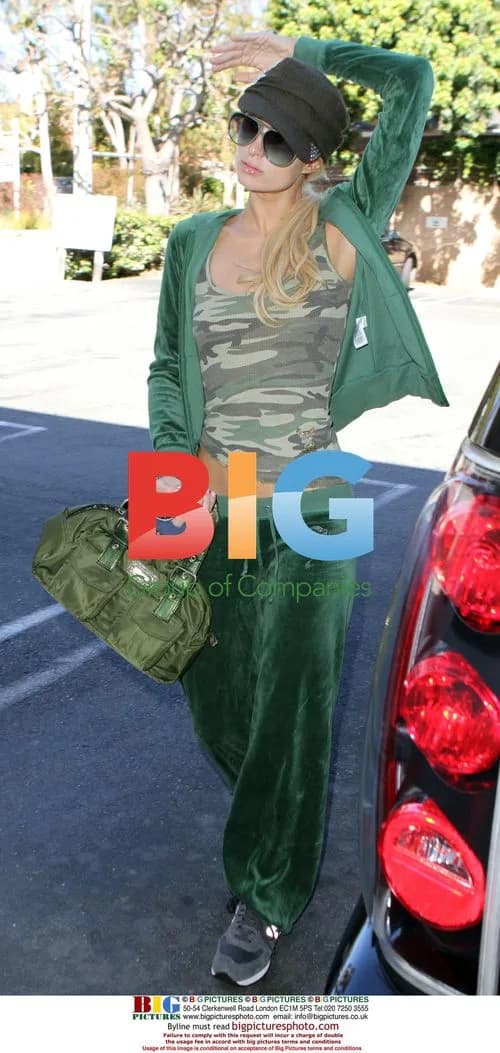 Paris Hilton in Camouflage Outfit