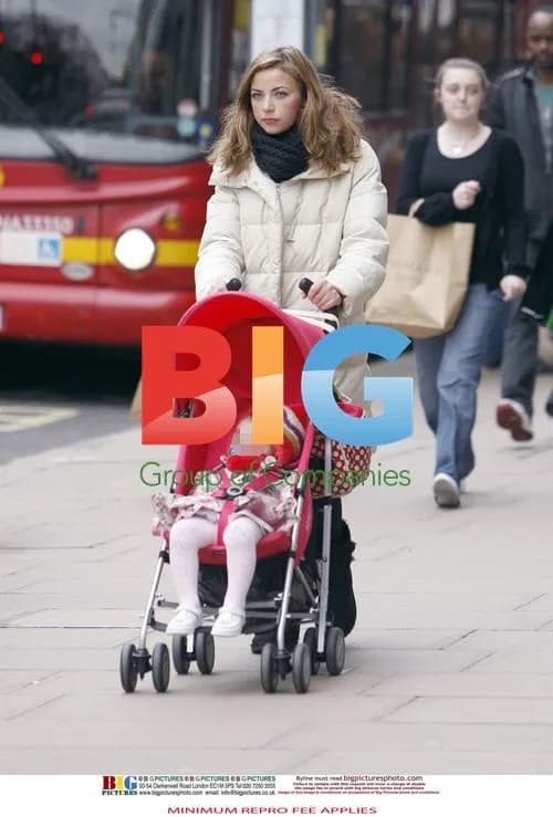 Charlotte Church spotted with baby in red pram