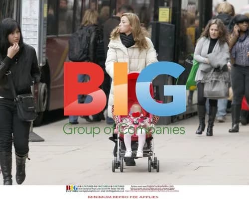 Charlotte Church with Baby in London
