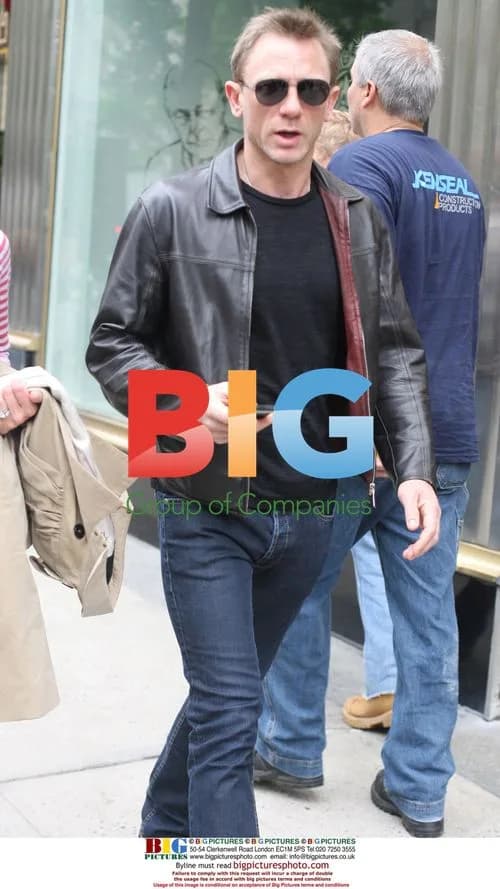 Daniel Craig and producer on Madison Avenue
