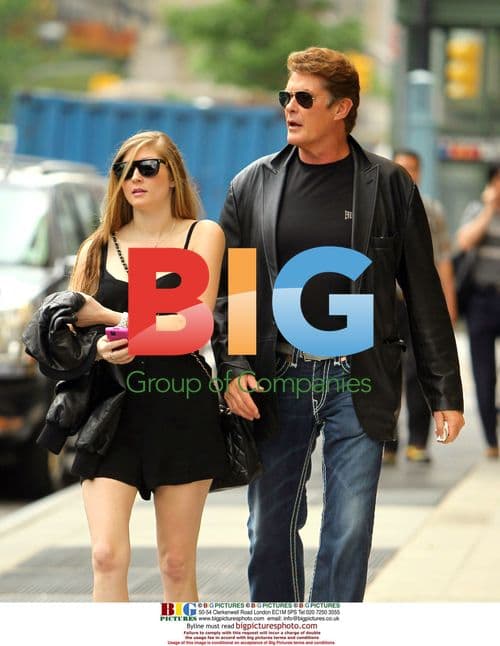 David Hasselhoff & Daughter Stroll in NYC