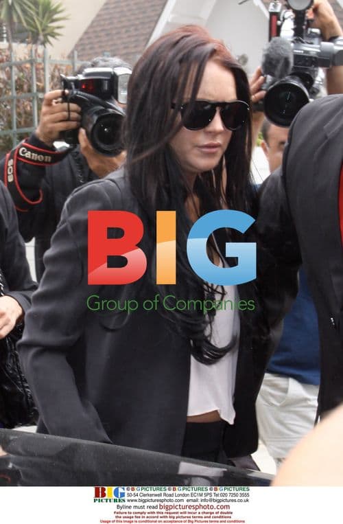 Lindsay Lohan Arriving to Court