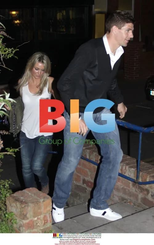 Steven Garrard and Alex Curran at Warehouse Kitchen and Bar