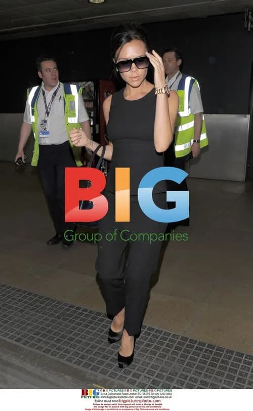 Victoria Beckham arrives in the UK