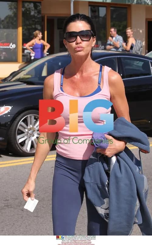 Janice Dickinson shows off after workout