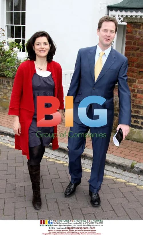 Nick Clegg and Family Leave Home