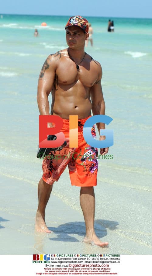 Vinny Guadagnio and Pauly D Delvecchio on Miami Beach