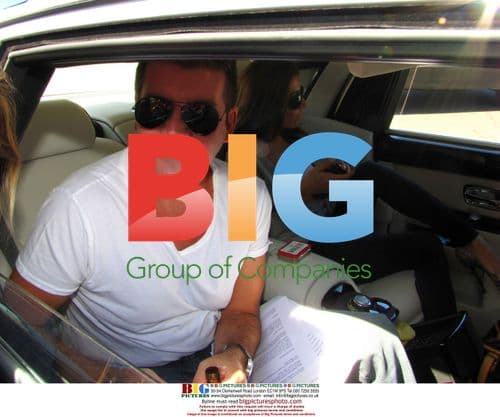 Simon Cowell and Mezhgan Hussainy in LA