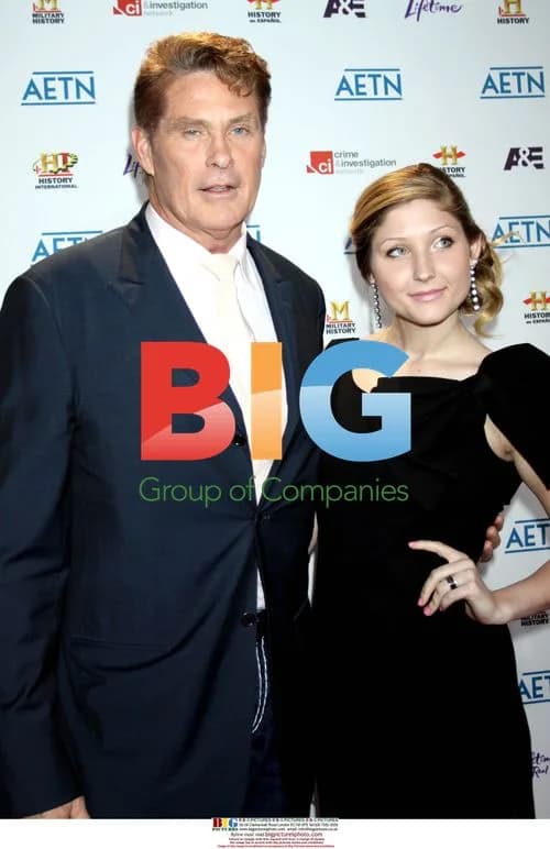 David Hasselhoff and Taylor Hasselhoff at 2010 A&E Upfront