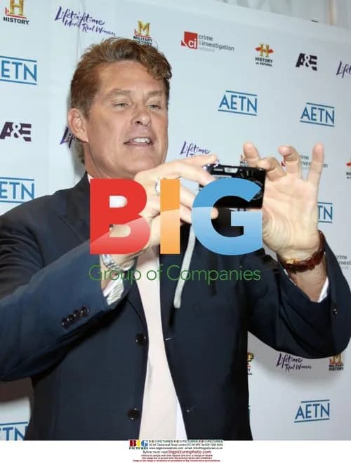 David Hasselhoff at A&E Upfront