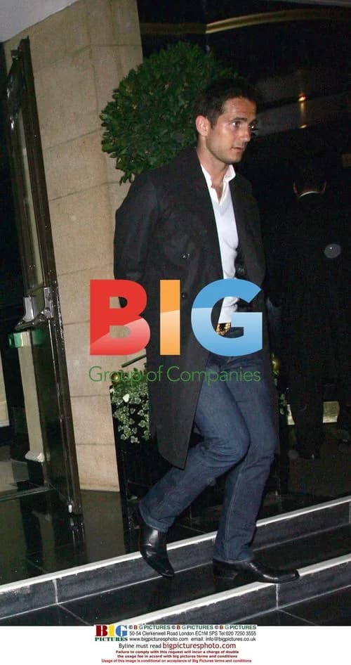Frank Lampard and Christine Bleakley Leaving Hotel