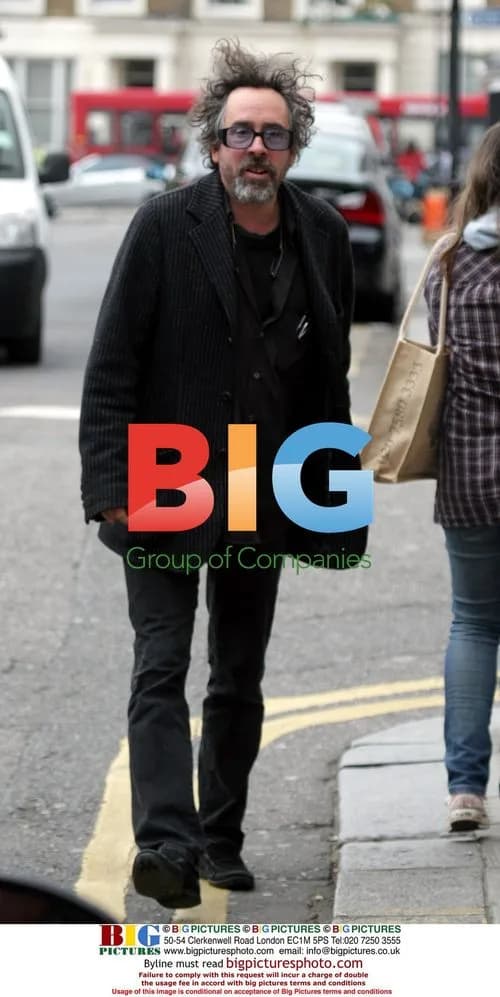 Tim Burton Out in West London