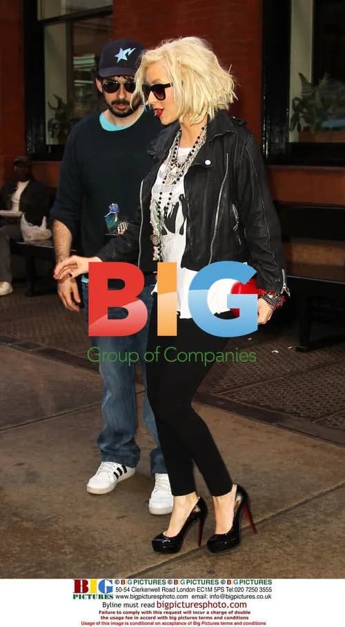 Christina Aguilera and Jordan Bratman Seen Leaving Hotel