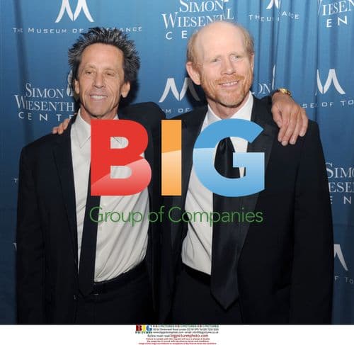 Brian Grazer and Ron Howard at Humanitarian Award Gala