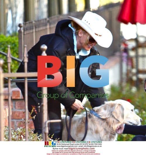 Nicollette Sheridan spotted with dog in Calabasas