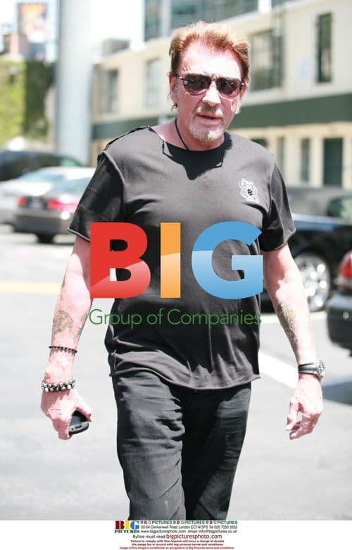 Johnny Hallyday Out in Beverly Hills, 2010