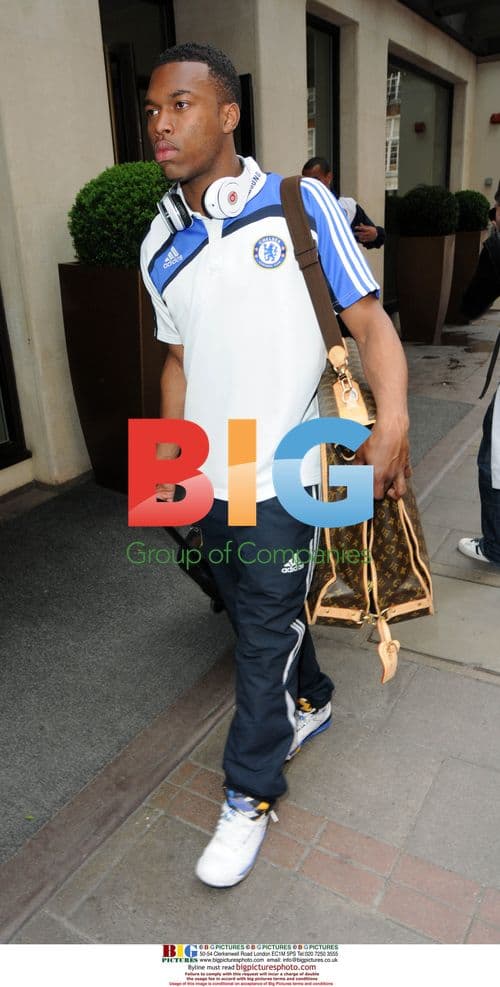 Footballer Leaving London Hotel