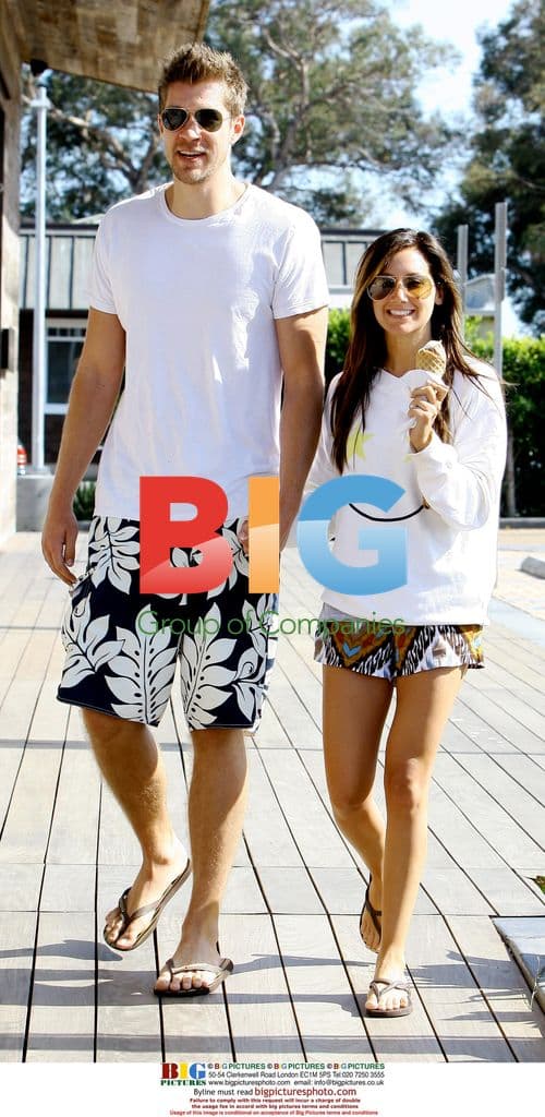 Ashley Tisdale and Scott Speer shopping in Malibu