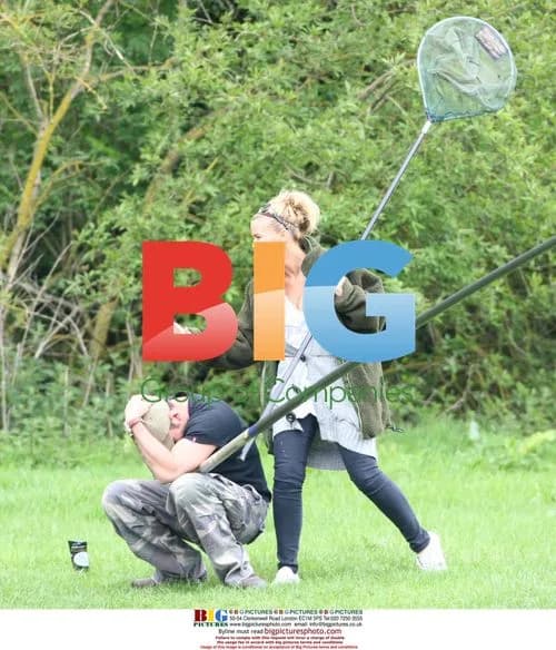 Kerry Katona Fishing With Daughter