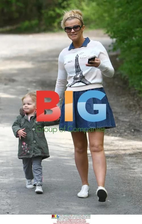 Kerry Katona Learns Angling with Daughter