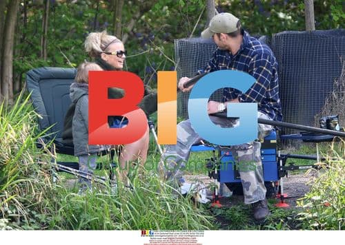 Kerry Katona Learns Angling With Daughter