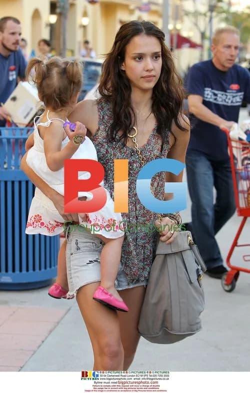 Jessica Alba with daughter in Beverly Hills