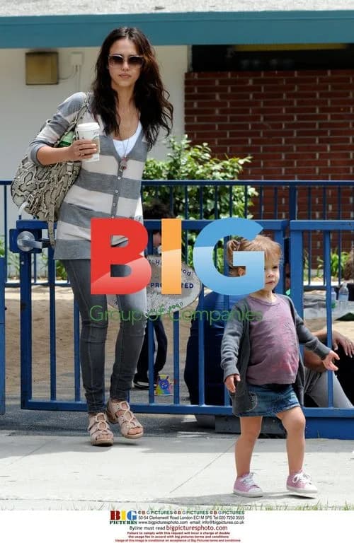 Jessica Alba with daughter in Beverly Hills