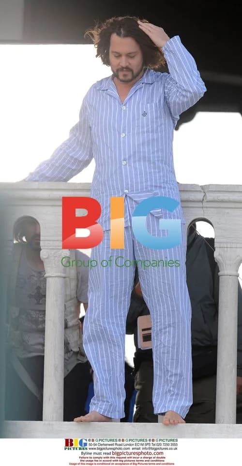 Johnny Depp filming The Tourist in Venice, Italy