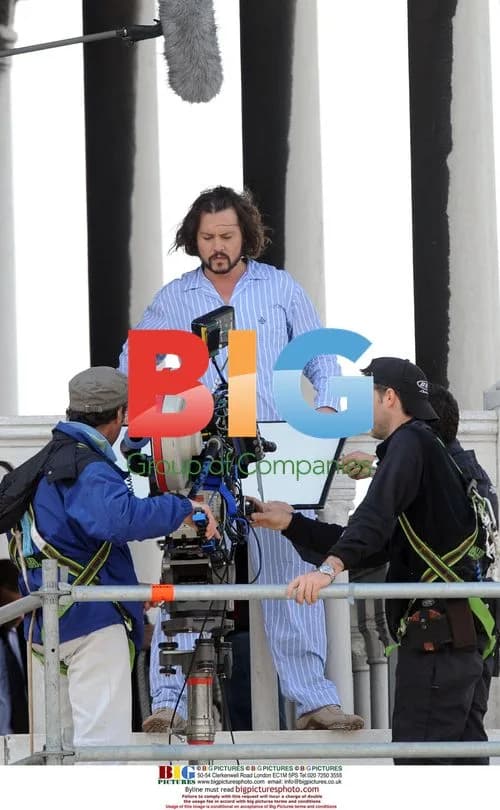 Johnny Depp filming 'The Tourist' in Venice