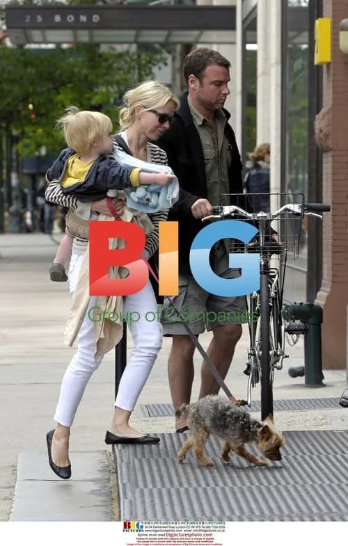 Naomi Watts and Liev Schreiber with Family in NYC