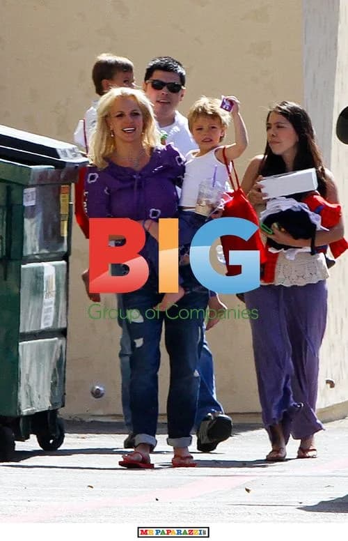 Britney Spears Takes Sons to Karate Class