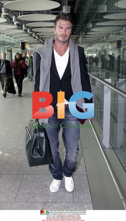 David Beckham Arrives in London