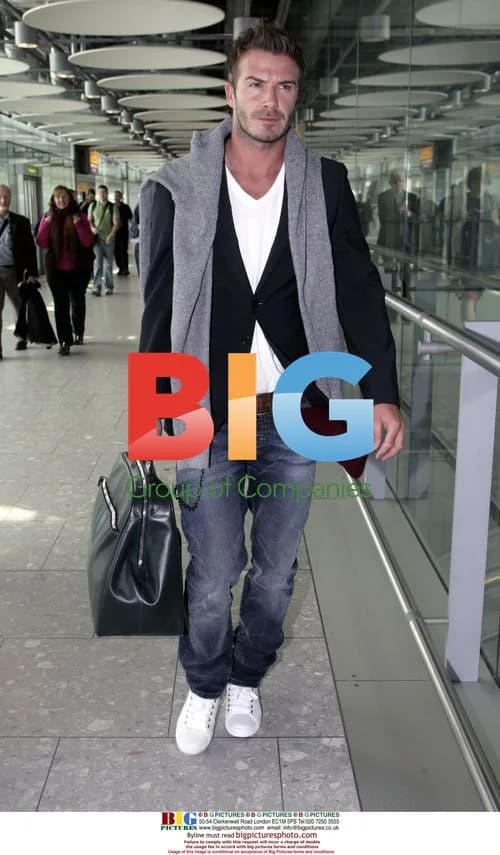 David Beckham Arrives in London