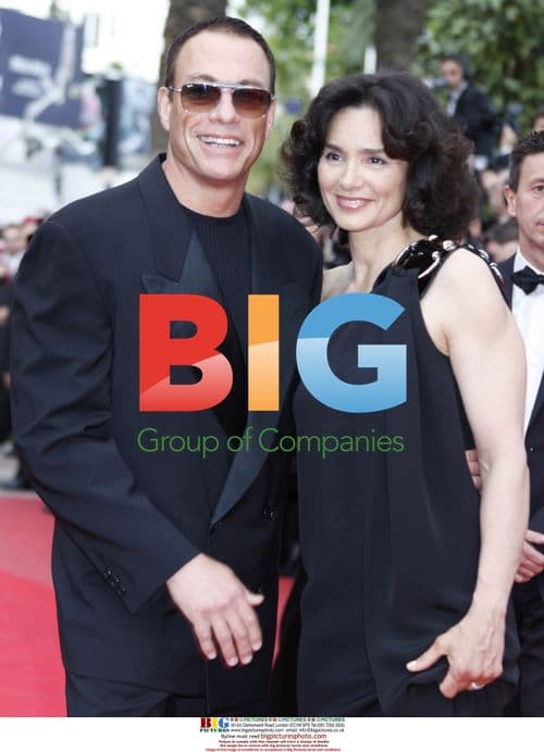 Jean-Claude Van Damme and wife at Cannes Film Festival