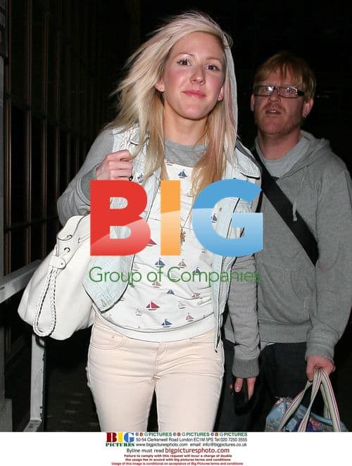 Ellie Goulding Arrives at Radio 1 Studio