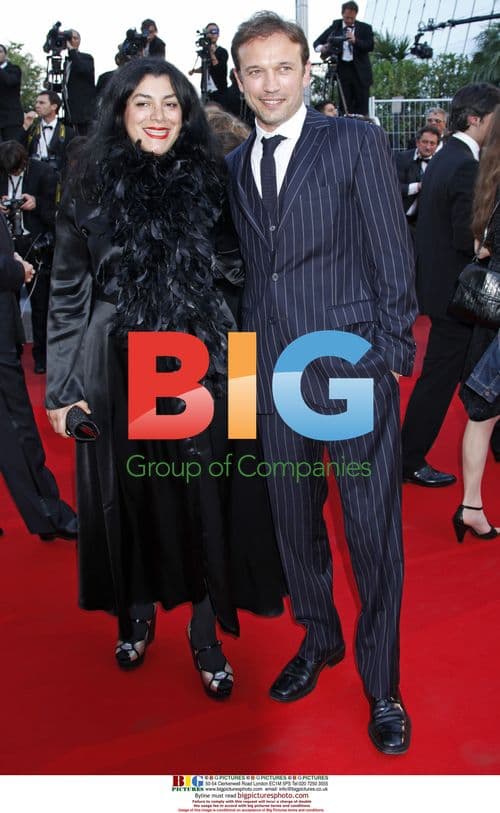 Marjane Satrapi and Vincent Perez at Cannes Film Festival